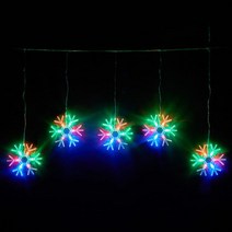 나이스엘이디 LED눈꽃라이트 커튼형트리전구, LED눈꽃라이트 |4색칼라|