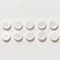 해피베어스 심플 모던 자개단추 11.5mm, 밀크, 20개입