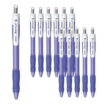 동아 애니플러스 흑색볼펜 0.5mm, 퍼플, 12개입