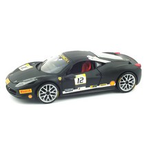 HOTWHEELS 페라리 458 CHALLENGE 슈퍼카 자동차 다이캐스트 HW292980MBK, 혼합 색상