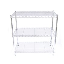 코랙코리아 25파이 산업용 메탈랙 3단 450 x 1200 x 1200 mm, 실버