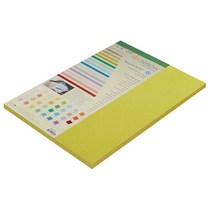 종이문화 친환경색지 레인보우카드 No.8 브라이트옐로우, 8절, 25매