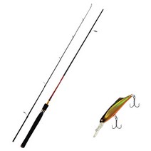 아피스 파이어스톰 배스 루어 낚싯대 S662ML + 다미끼 쏘킬 55 하드베이트 루어 236H BLACK GOLD HOLO, 1세트