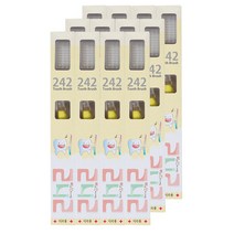 242 치과용 유아 칫솔, 노랑, 12개