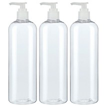 병도매닷컴 AT500 투명 24 디스펜서 투명 마개 공병, 500ml, 3개입