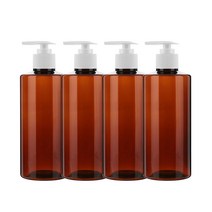 병도매닷컴 갈색투명 주방디스펜서 AC200 + 206흰색마개, 200ml, 4세트