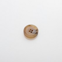 HR빅버튼 덴마크 무광 단추 23mm, 다크베이지, 12개입