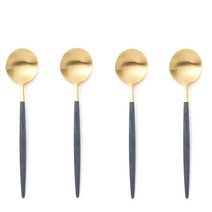 큐티폴 고아 디저트 스푼, 블루골드, 4개입