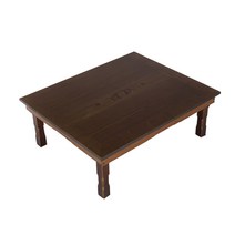 남원목기공예 남원 창공 꽃상감 엔틱 직 교자상 2.5 x 3.0, 갈색