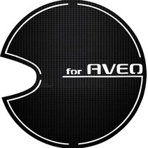 바겐 3D 카본 주유구 스티커 아베오, 블랙, 1개