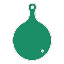 로엠디자인 양면 원형 서빙 도마 그린, Happy삼각패턴, 1개