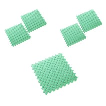 앤티스 주방용품 다용도 발매트 5p, 연한그린 격자
