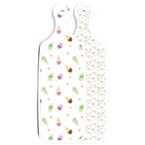 로엠디자인 양면 디자인 서빙보드 도마 파스텔밤하늘, 아이스크림, 1개