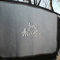 베베데코 차량용 어드벤쳐 자석 햇빛가리개, 그레이, 1개