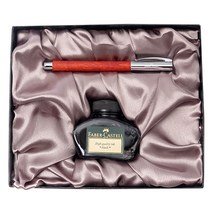 파버카스텔 만년필 엠비션 병잉크세트, F, 배나무