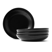 보울보울 레트로라인 파스타볼 22cm, 미드나잇블랙, 4개입