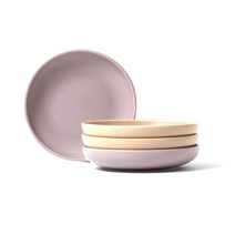 보울보울 레트로라인 디저트볼 라벤더바이올렛 2p + 카라멜베이지 2p, 혼합 색상, 4개입