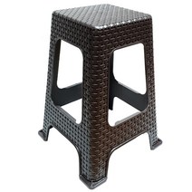 투에이산업 야외용 사각의자, 브라운