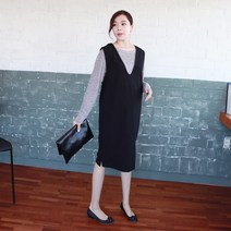 이얀 브이라인 베스트원피스 임산부복