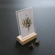 원세븐나인 포토 프레임 오크 스탠드 액자 4 x 6 인치, 혼합 색상