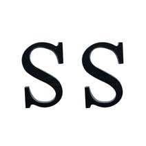 DM 알럽홈 인테리어 아크릴 엠블렘 장식 2p, 블랙S