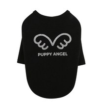 퍼피엔젤 반려동물 MAC 시그니쳐 티셔츠, 999 BK
