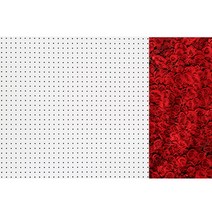앤비커머스 인테리어 타공판 1000송이장미 우 WHITE, 1개