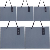 영프라자 메르시 쇼핑백 5p, 그레이, 1세트