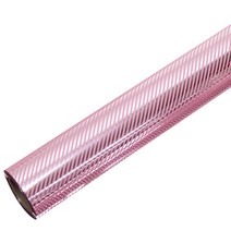 영프라자 사선 비닐증착포장지 37.5cm x 20m, 핑크, 1개