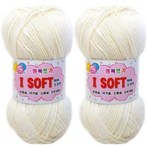 행복뜨기 아이소프트 뜨개실 2p, 852아이보리