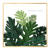 북유럽 캔버스액자 BOT0006 CA 정사각형, 메탈올리브골드