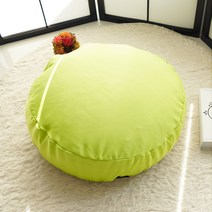 나비손길 원형 입체 쿠션 마이크로솜포함, 연두