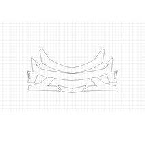 헥시스 쉐보레 카마로 SS 2018 PVC재질 BUMPER A형 범퍼 PPF보호필름, 1개