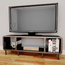 큐빅스 2 봉다리 TV장식장 사이S 3단 M타입, all블랙