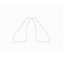 헥시스 쉐보레 크루즈 L 2018 PVC재질 MUD SPLASHES DOOR SPLASHES PPF보호필름, 1개