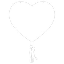 쿠 홈 인테리어 아크릴 메모판 MO 98 걸이형 화이트