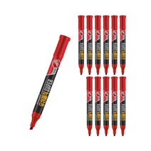 모나미 유성매직슈퍼 C, 빨간색, 12개