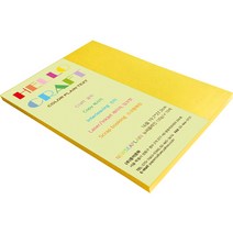 뉴씨플레인 종이문화 양면색상지 16절 No6 연노랑색 70p