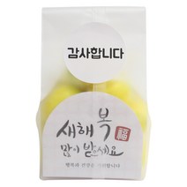 황씨네도시락 새해복쿠키받침M반투명세트 30p + 원형 감사합니다 스티커 화이트 30p, 1세트