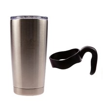 ABM 스텐 텀블러 + 손잡이 블랙, 혼합색상, 600ml
