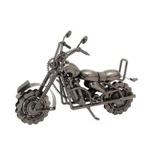 제이아울 레트로 오토바이 금속모형 인테리어소품, 은색