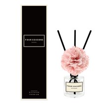 포시즌 플라워 디퓨져 50ml + 블랙스틱 3p + 카네이션 조화 핑크, 블랙 로즈
