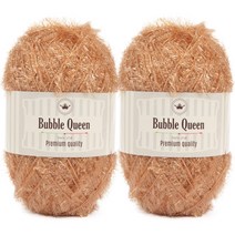 브랜드얀 버블퀸 수세미실 2p, 32번 브라운