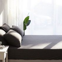 라뽐므 순면구스토퍼 + 면저지매트리스커버, 다크그레이