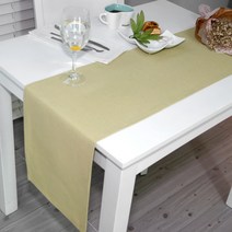 나산데코 테이블러너, 릴리그린 261-42, 6인용(220 x 30 cm)