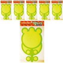 동기오피스 펠트아트지 접착식 2p x 6개, DF-1029 튤립판(연두)