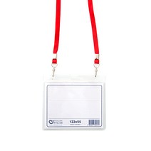 옹달샘 더편한명찰 가로형 122 x 95 mm, 빨강색, 20개입