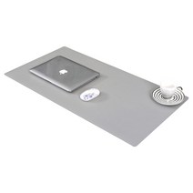 토디아 타비 와이드 책상 키보드 마우스 패드 80 x 40 cm, 그레이, 1개