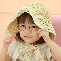 무슈 아동용 블랑 밀짚보넷