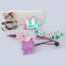 프라임리본 체크곰 고양이방울핀세트